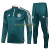 FC Bayern München Sweatshirts Anzüge Suit Quarter-zip 2021-22 Grüne Für Herren